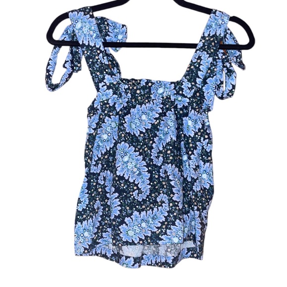 J. Crew Collection Tie-Shoulder Tank in Ratti Pacific Paisley - Picture 7 of 9